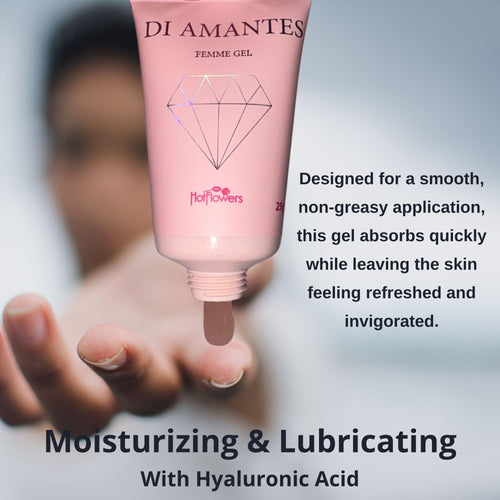 Di Amantes Pink Femme Clitoral Stimulant Gel – Simply Breathless Fragrance – Cooling & Tingling Effect – with Ginkgo Biloba & Jambu