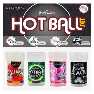 Hot Ball Set - Hot&Ice, Shock, Xana Loka, Power Black - Hot Flowers Hot Balls – Brazilian Ball