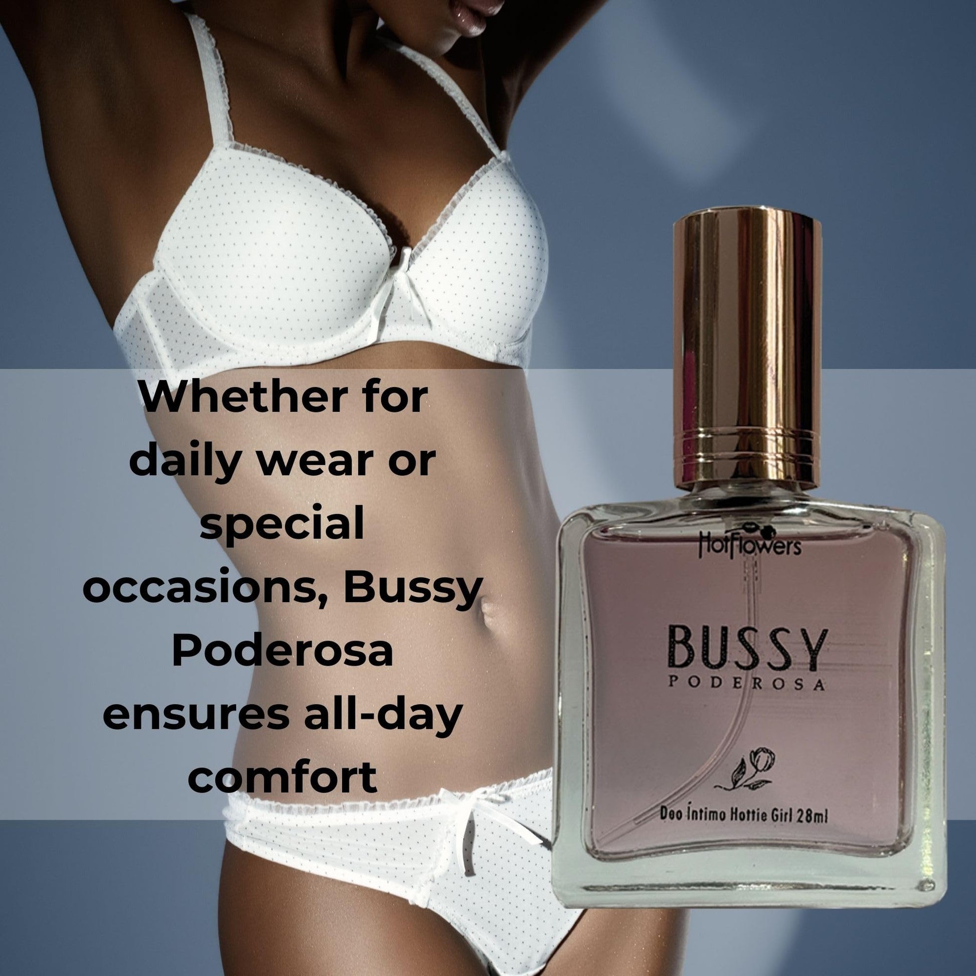 Bussy Poderosa Deo Cologne Intimate Parts Deodorant – Alcohol-Free, Dermatologically Tested, Hydrating & pH Balanced