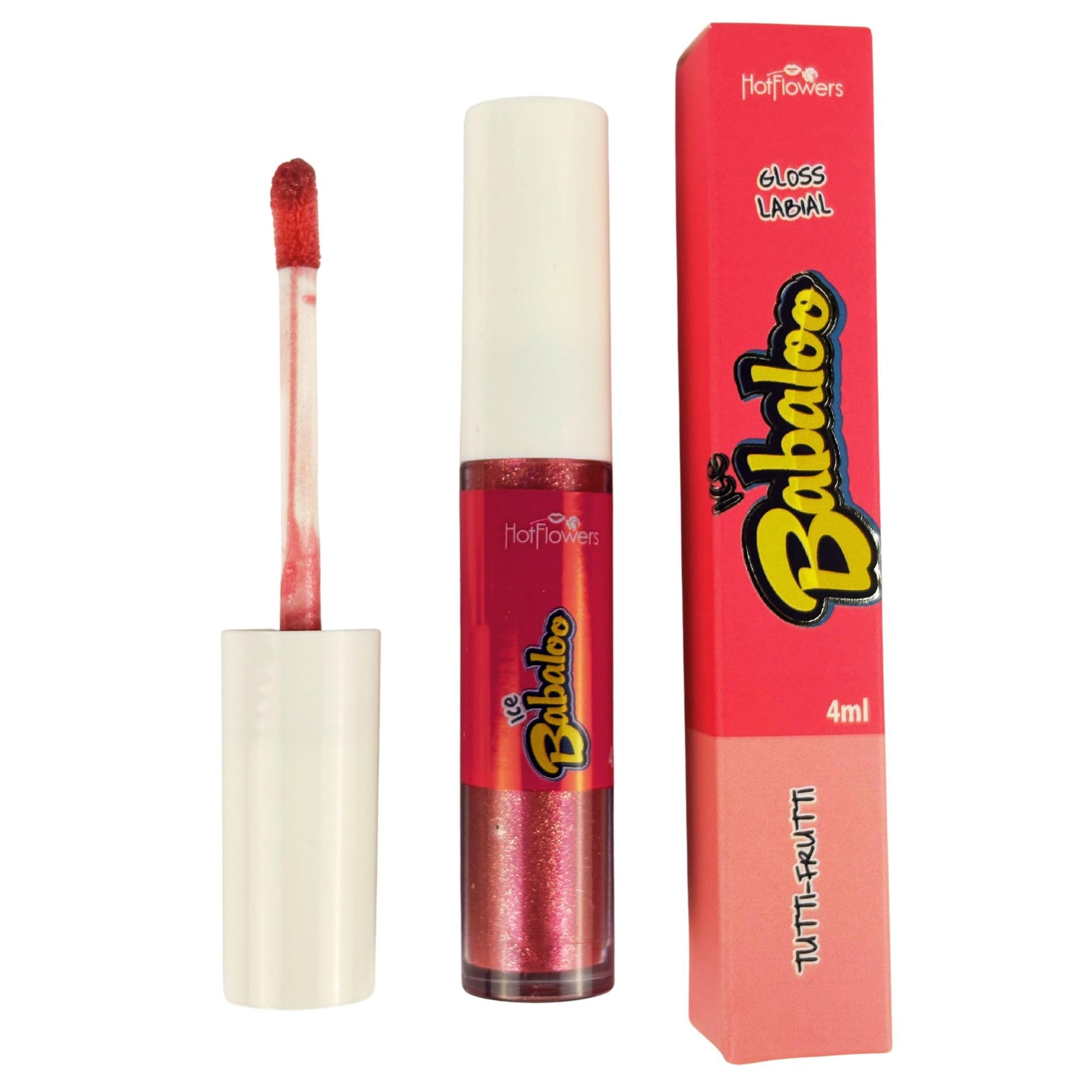 HOT FLOWERS Ice Babaloo Lip Gloss – Moisturizing Gloss with Coconut Oil – Hydrating & Flavored – 15g