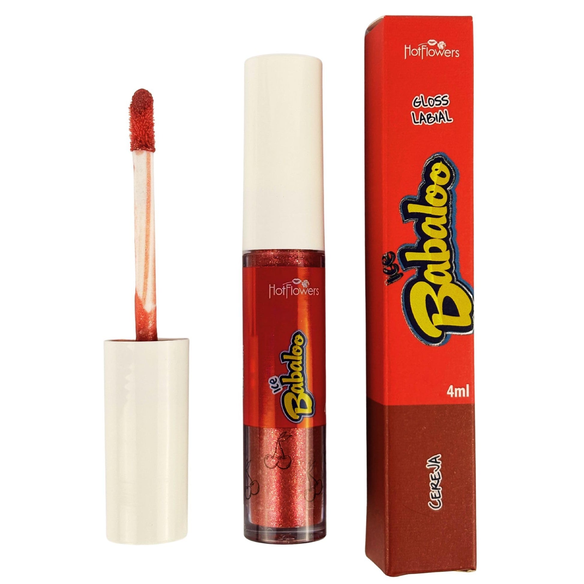 HOT FLOWERS Ice Babaloo Lip Gloss – Moisturizing Gloss with Coconut Oil – Hydrating & Flavored – 15g