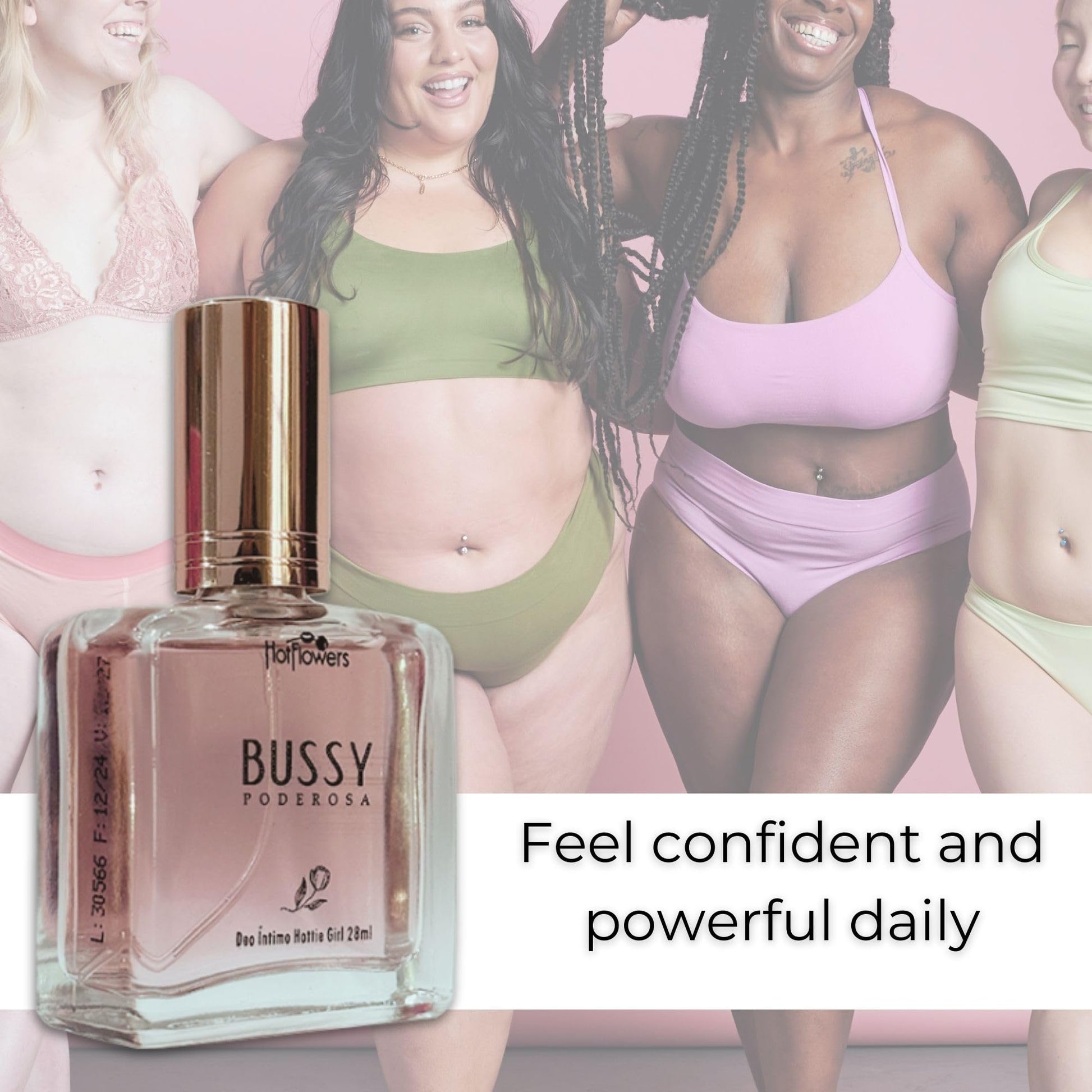 Bussy Poderosa Deo Cologne Intimate Parts Deodorant – Alcohol-Free, Dermatologically Tested, Hydrating & pH Balanced