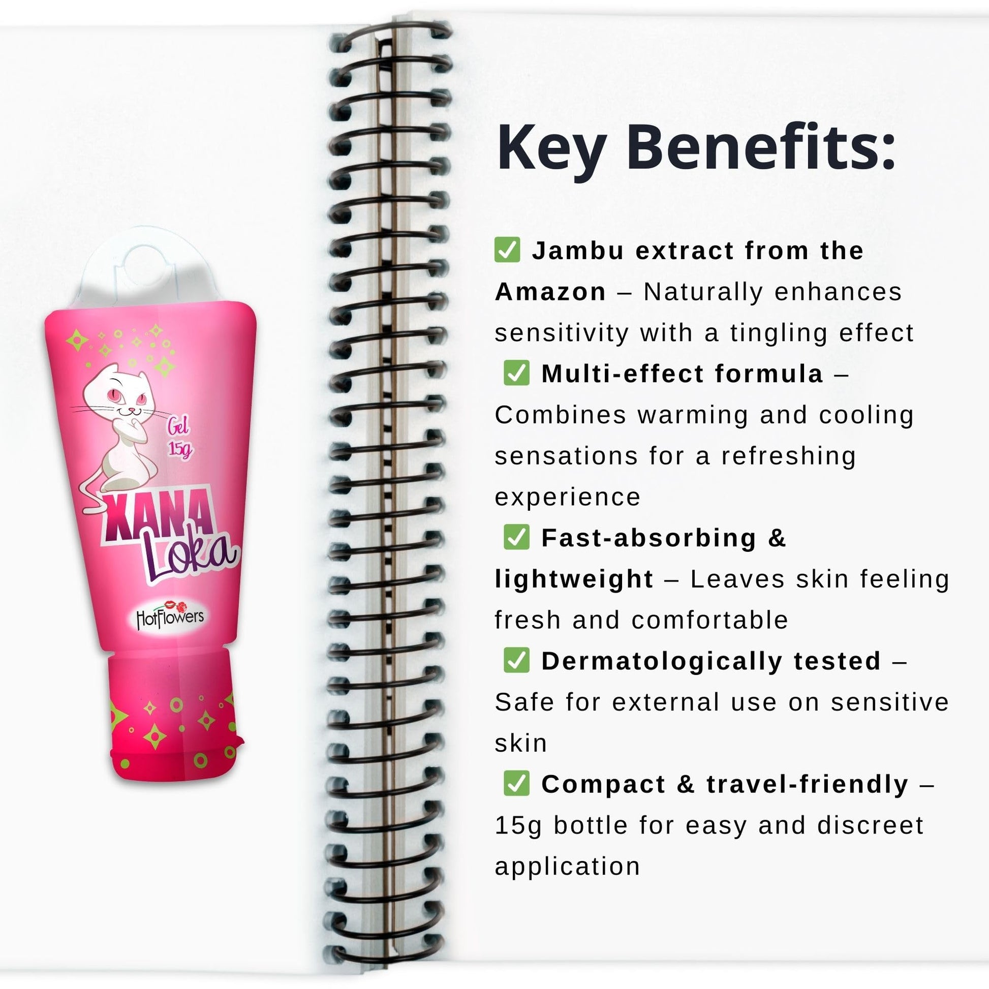 Xana Loka Clitoral Stimulant Gel – Tingling Sensation with Jambu Extract – Cooling & Warming Formula – Fast-Acting & Long-Lasting
