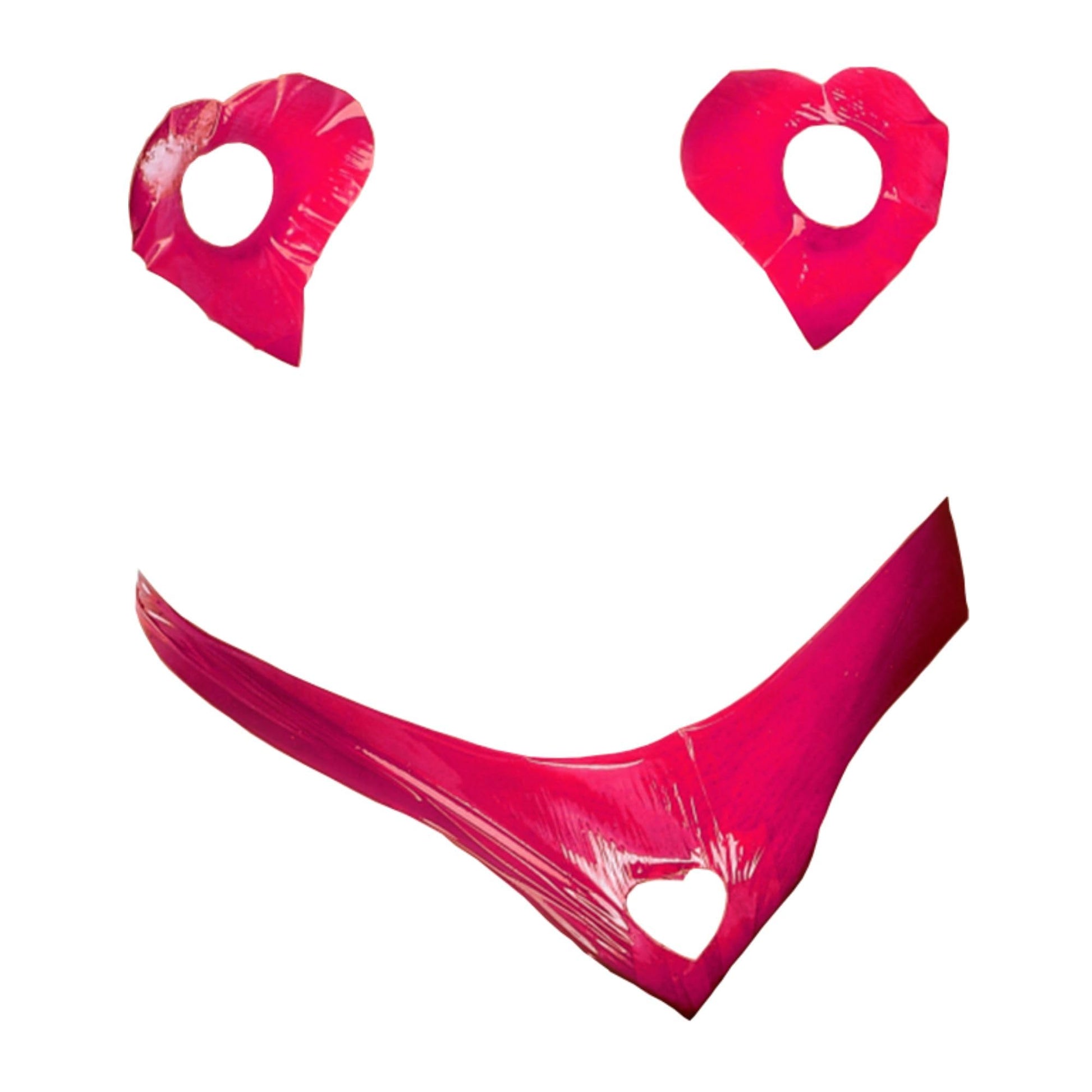HOT FLOWERS Karamela Edible Underwear for Women -Candy Lingerie Set Heart-Shaped Nipple Covers & Tie-Side Panties - Mix