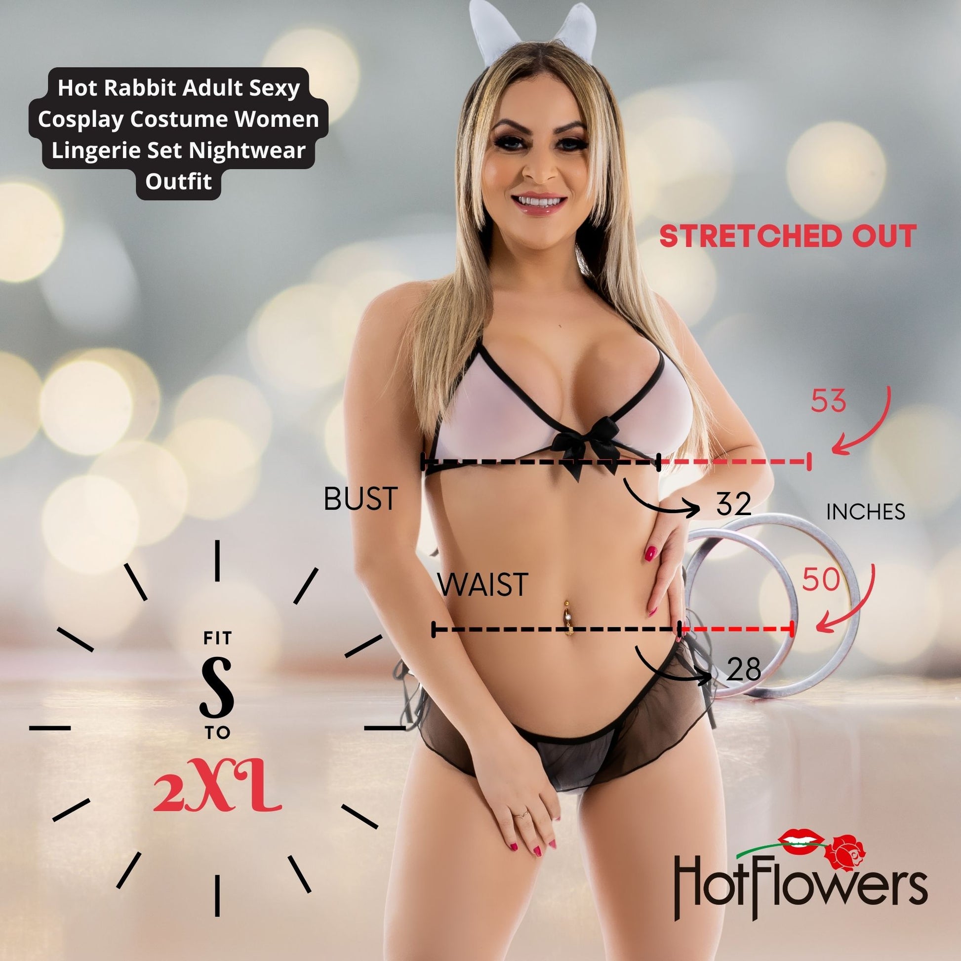 Women's Nurse-Inspired Lingerie Costume Set – Sheer Bra, Ruffle G-String & Headband Cosplay Outfit
