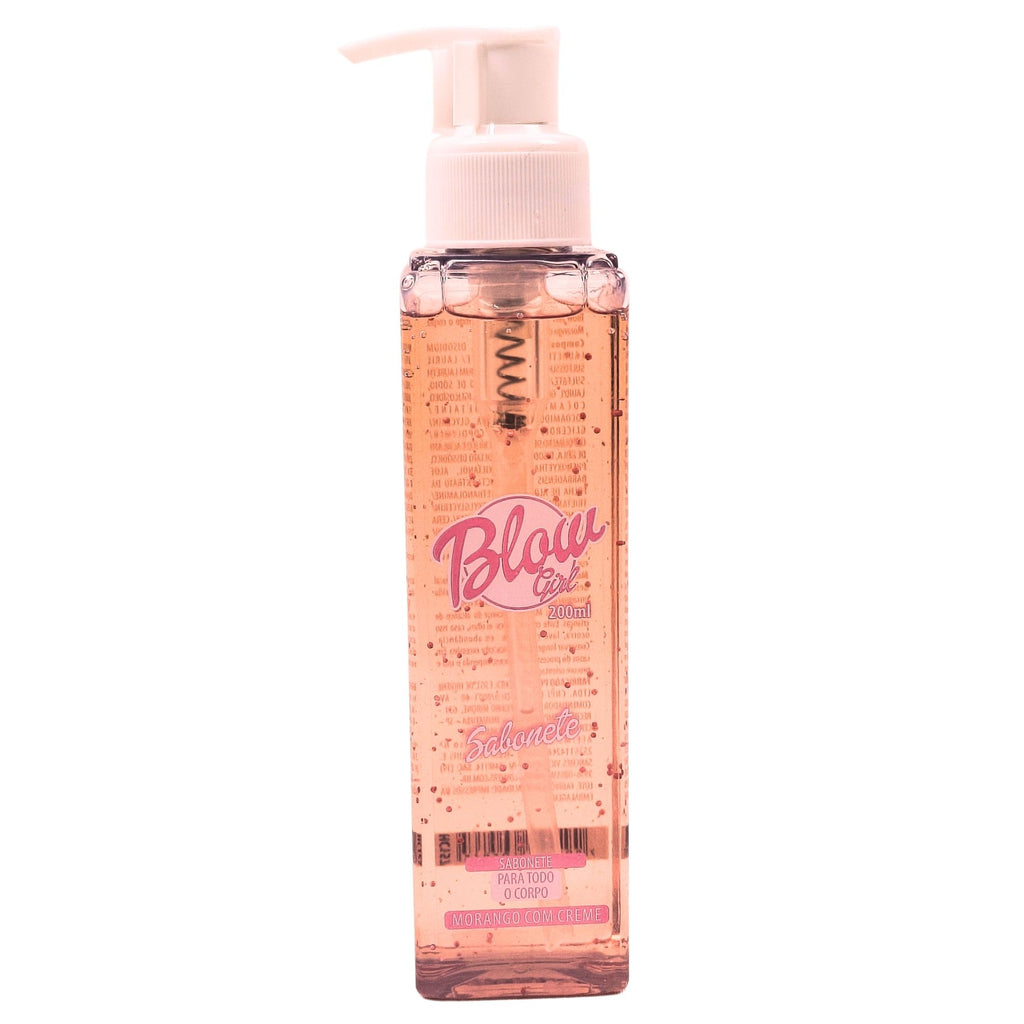 HOT FLOWERS Blow Girl Body Wash for Women, Strawberry & Shea Butter Scent, Refreshing Liquid Body Soap for Daily Cleansing, 200ml / 6.76 fl oz