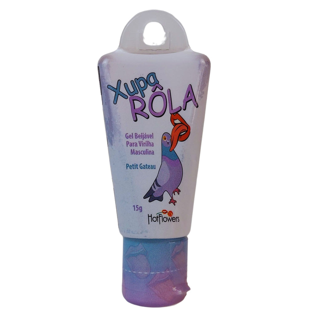 HOT FLOWERS Xupa Rola Kissable Body Massage Gel, Water-Based & Edible, Flavored Petit Gateau, Non-Sticky, No Stain