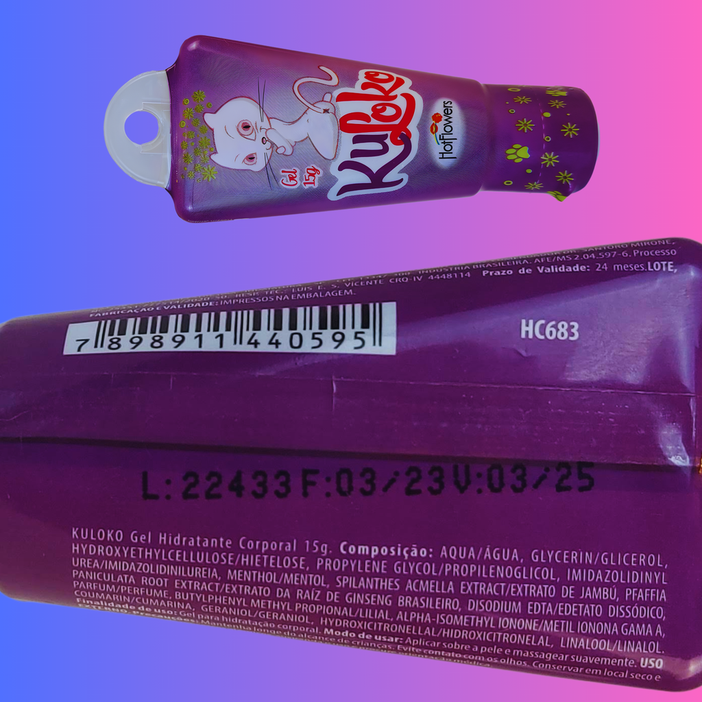 Hot Flowers KuLoko Water-Based Body Sensory Gel – Warming & Cooling External Glide Gel, Unisex Skin Comfort Moisturizer, 15g