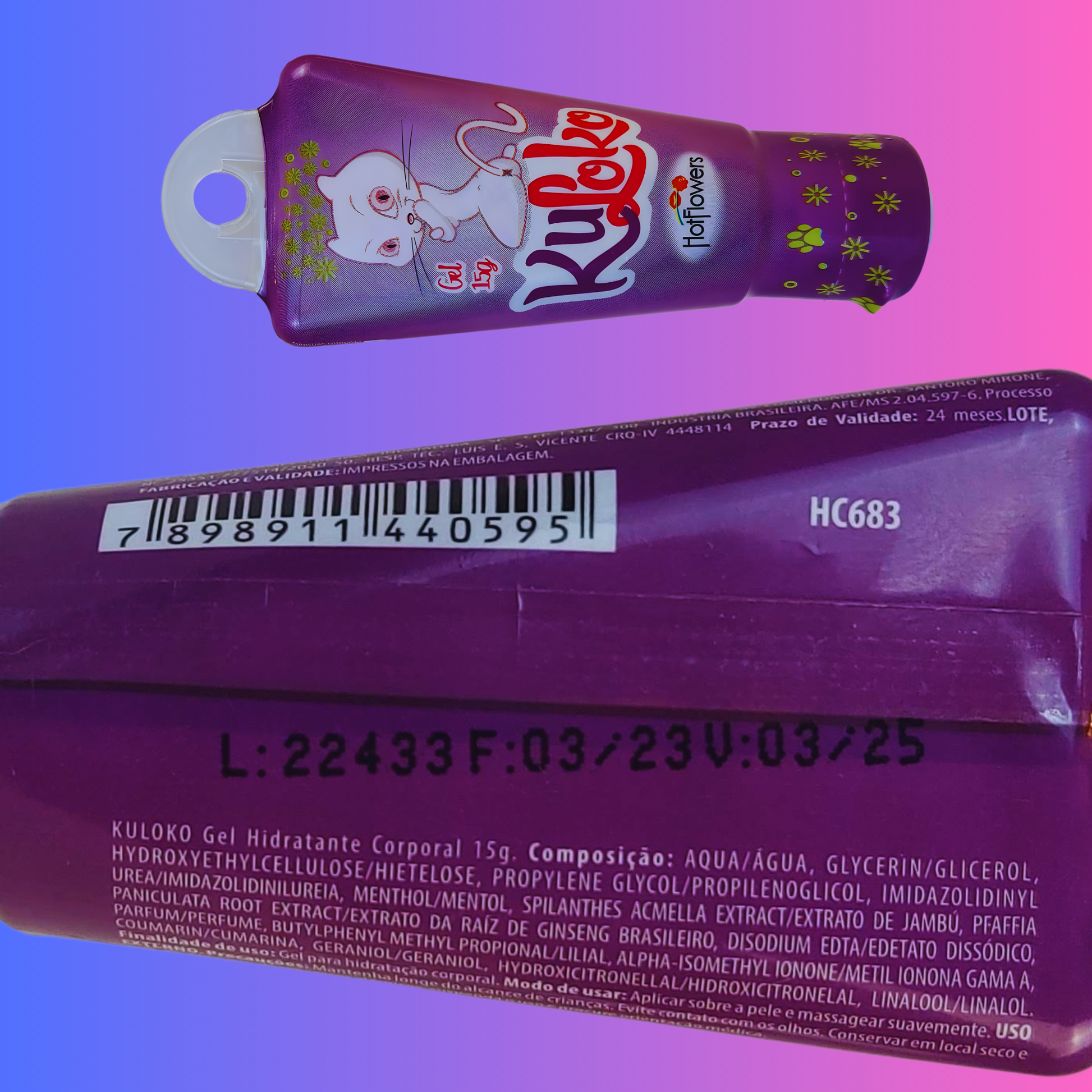 Hot Flowers KuLoko Water-Based Body Sensory Gel – Warming & Cooling External Glide Gel, Unisex Skin Comfort Moisturizer, 15g