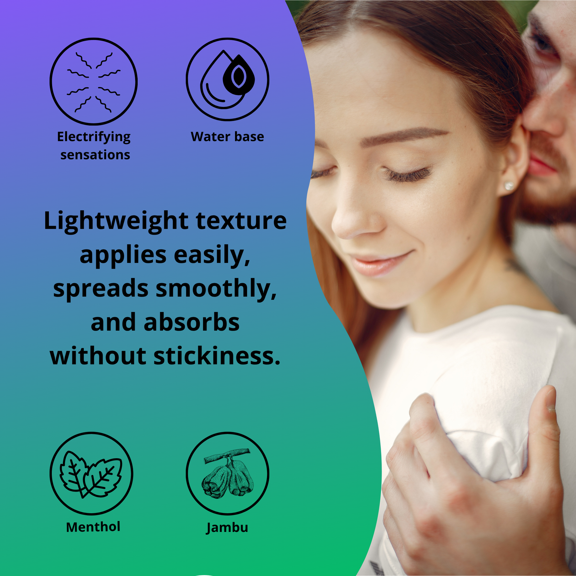 Hot Flowers KuLoko Water-Based Body Sensory Gel – Warming & Cooling External Glide Gel, Unisex Skin Comfort Moisturizer, 15g