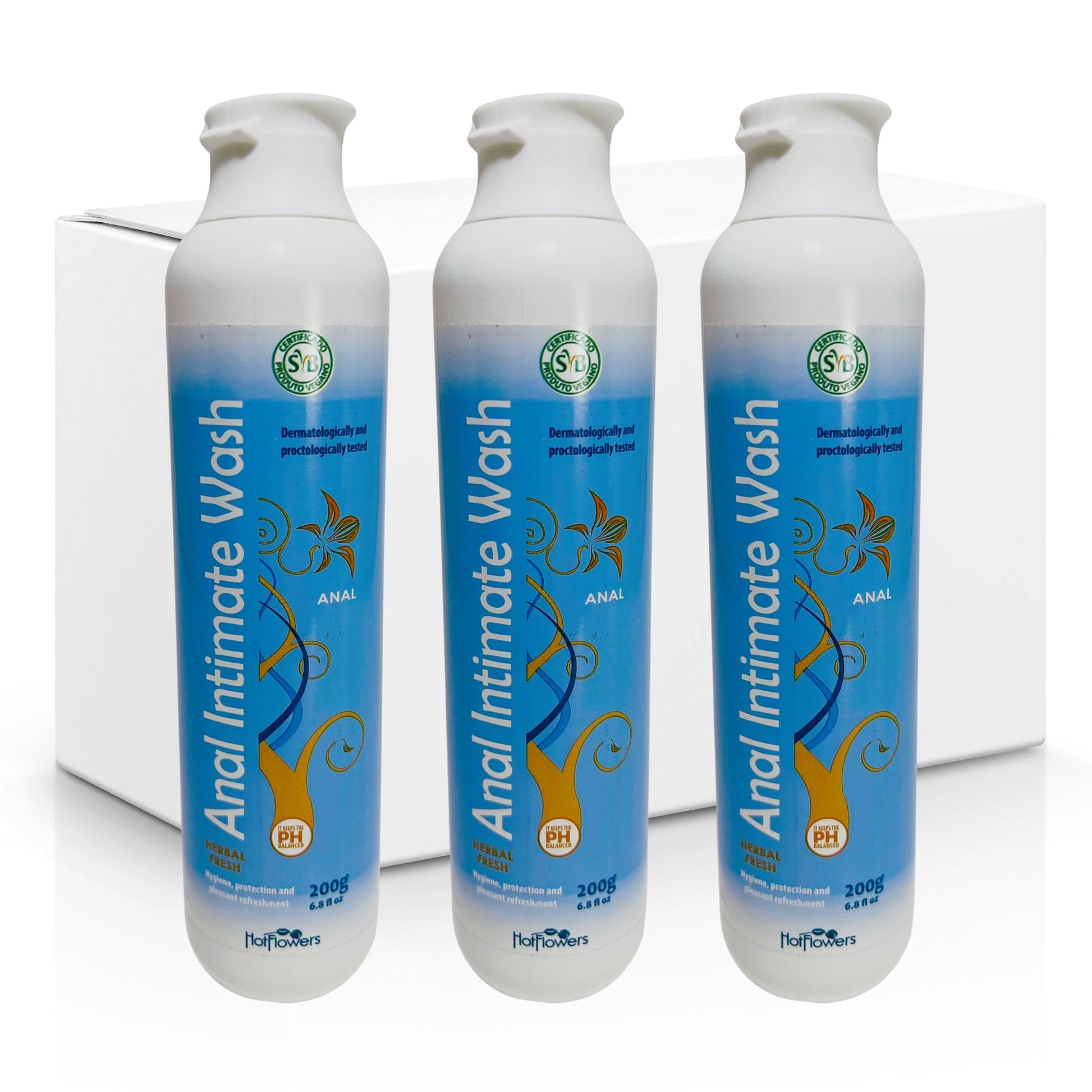 Herbal Fresh Unisex Anal Intimate Wash for Personal Care, pH Balanced for Essentials Body Health, Daily Use, Dry Skin, Proctologist Tested
