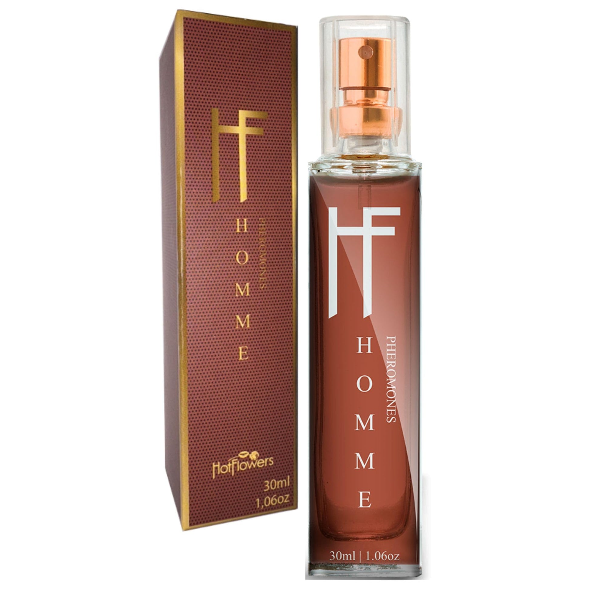 HOT FLOWERS Pheromones Man Homme Deo Cologne – Masculine Fragrance with Pheromones – Long-Lasting Seductive Scent
