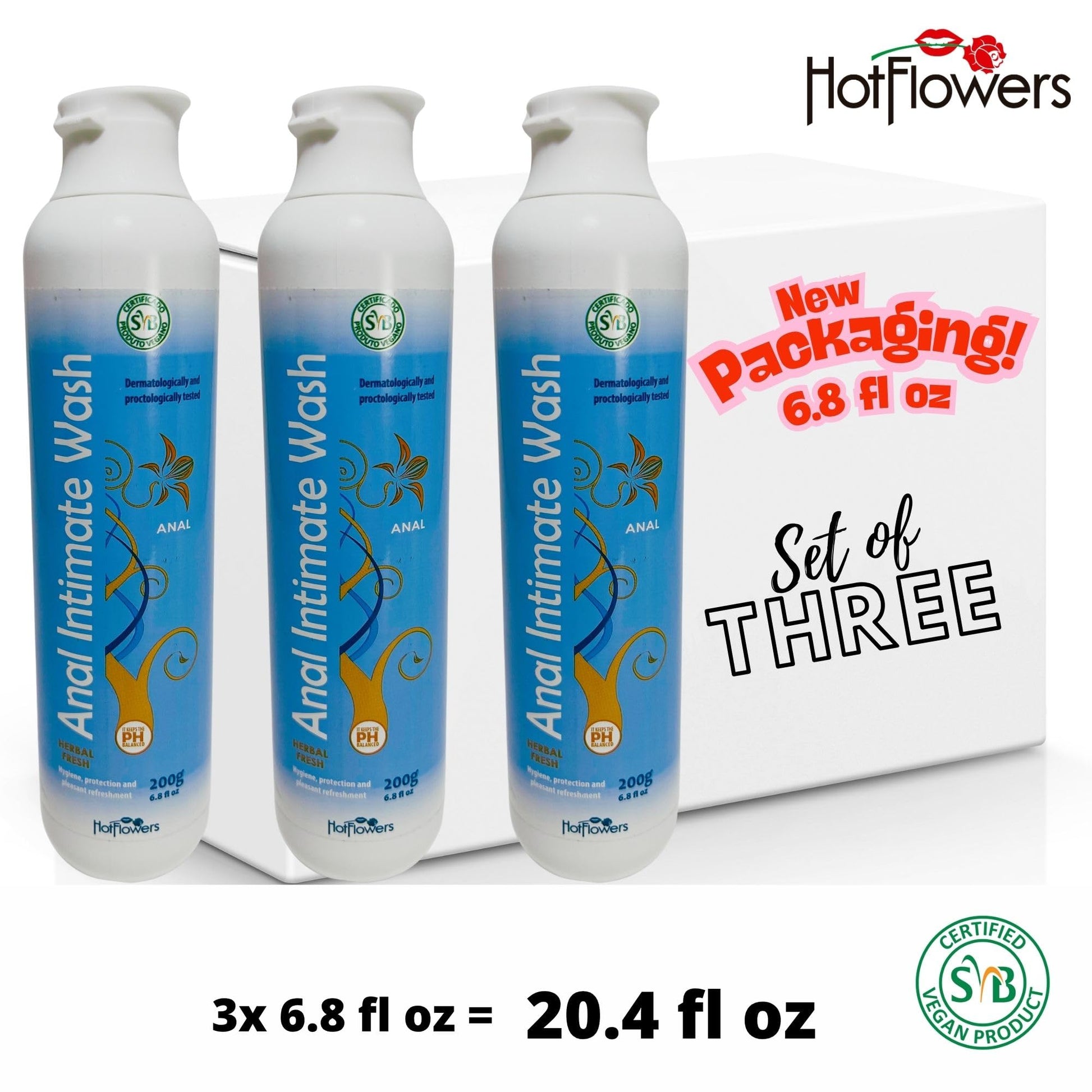 Herbal Fresh Unisex Anal Intimate Wash for Personal Care, pH Balanced for Essentials Body Health, Daily Use, Dry Skin, Proctologist Tested