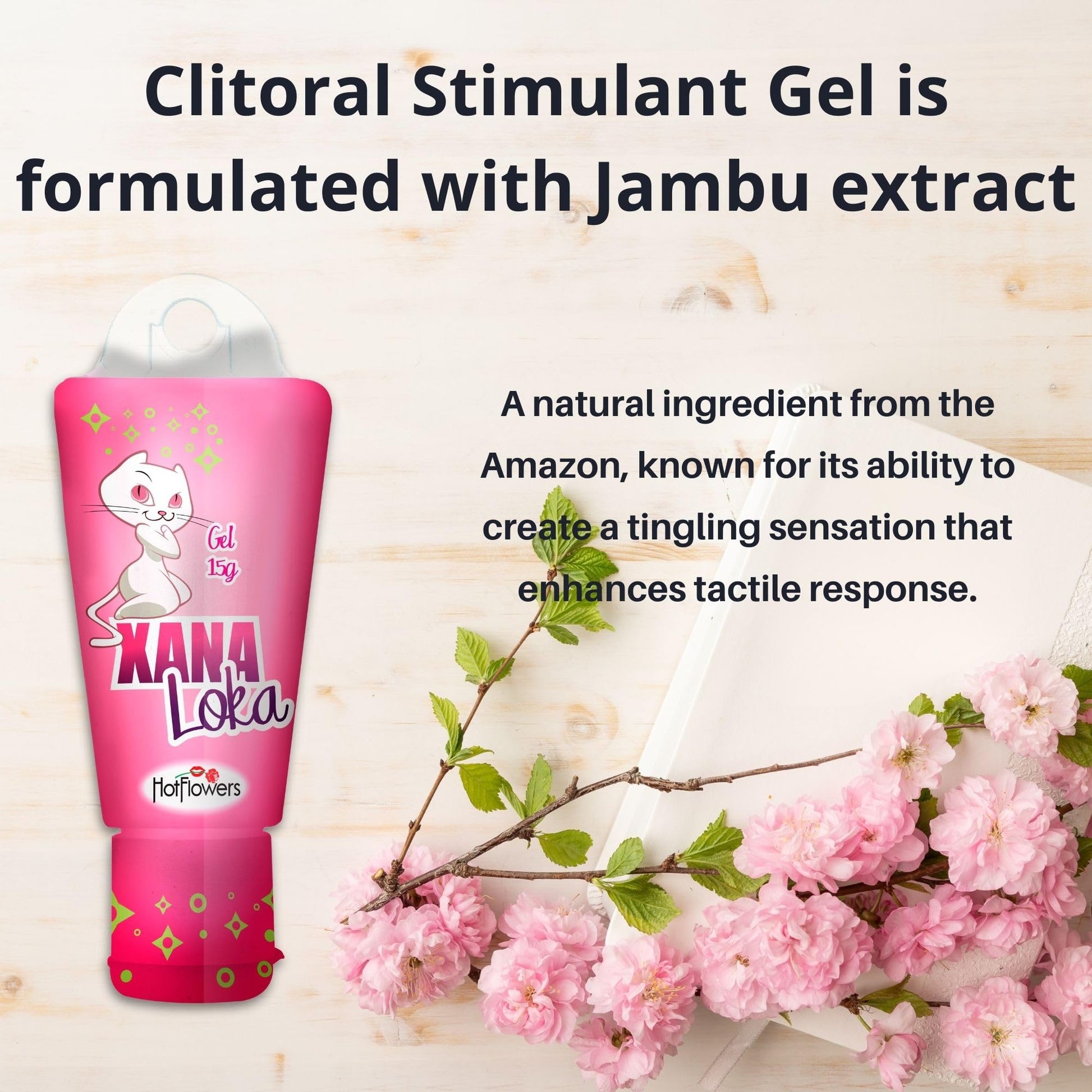 Xana Loka Clitoral Stimulant Gel – Tingling Sensation with Jambu Extract – Cooling & Warming Formula – Fast-Acting & Long-Lasting