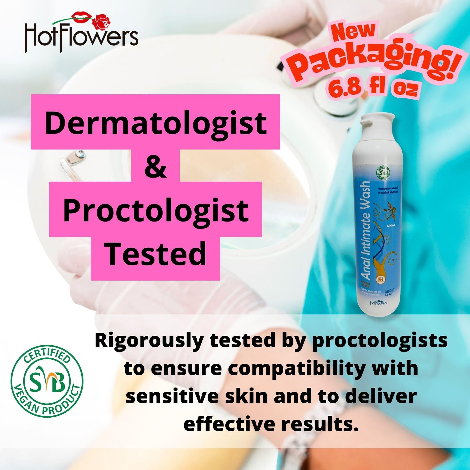 Herbal Fresh Unisex Anal Intimate Wash for Personal Care, pH Balanced for Essentials Body Health, Daily Use, Dry Skin, Proctologist Tested
