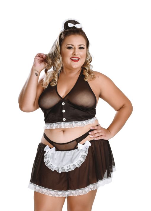 Desire Maid Plus Size Costume by Hot Flowers