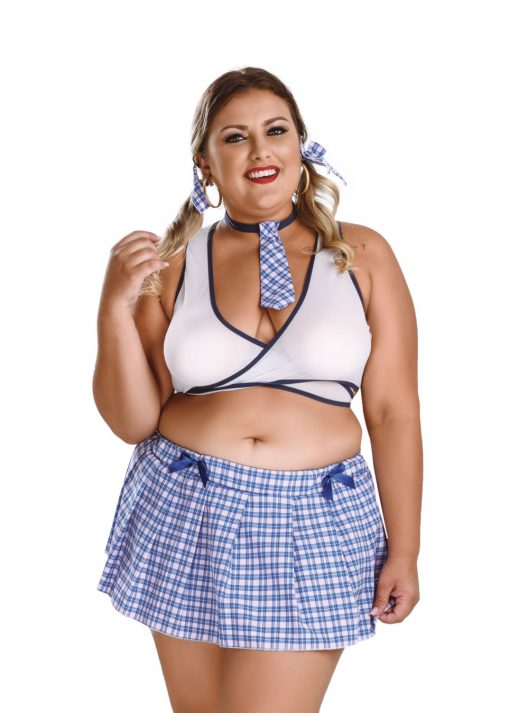Malicious School Girl Plus Size Costume by Hot Flowers